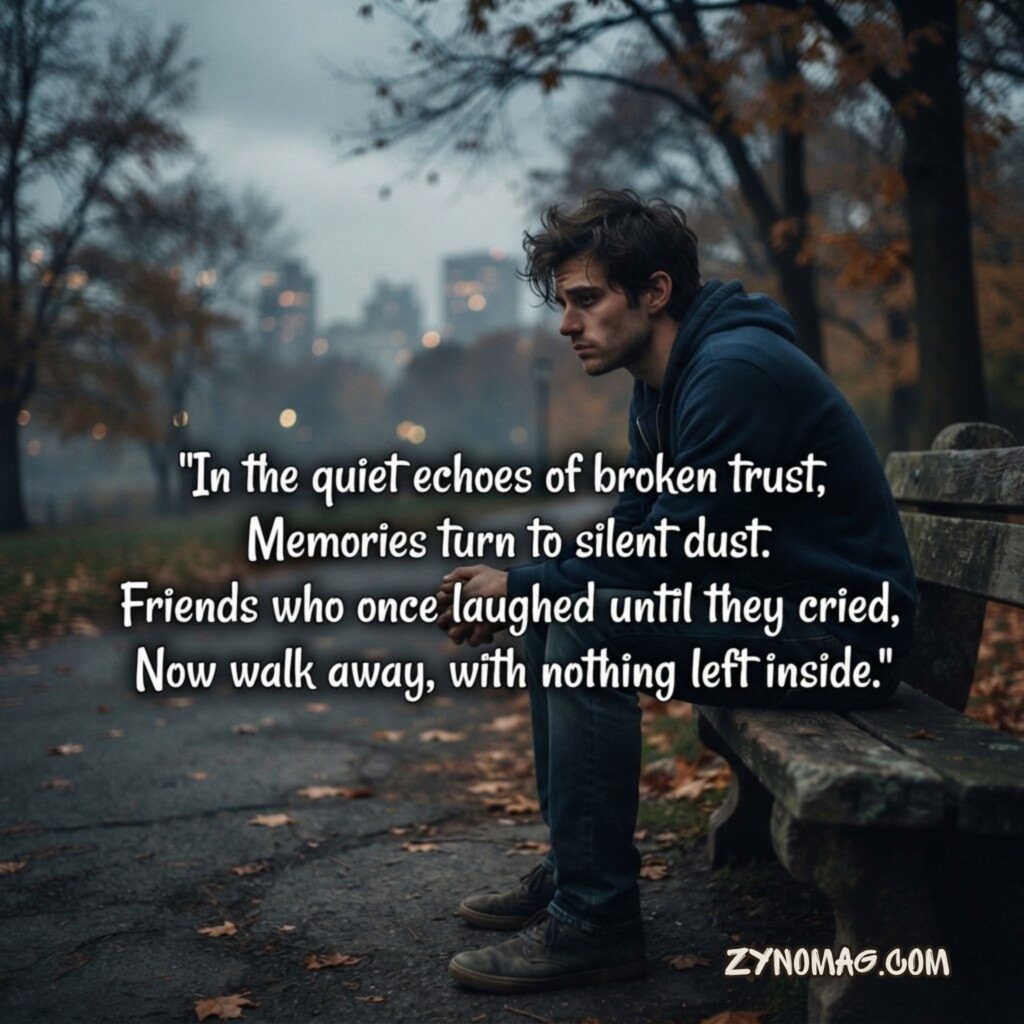 Sad Dosti Shayari in English