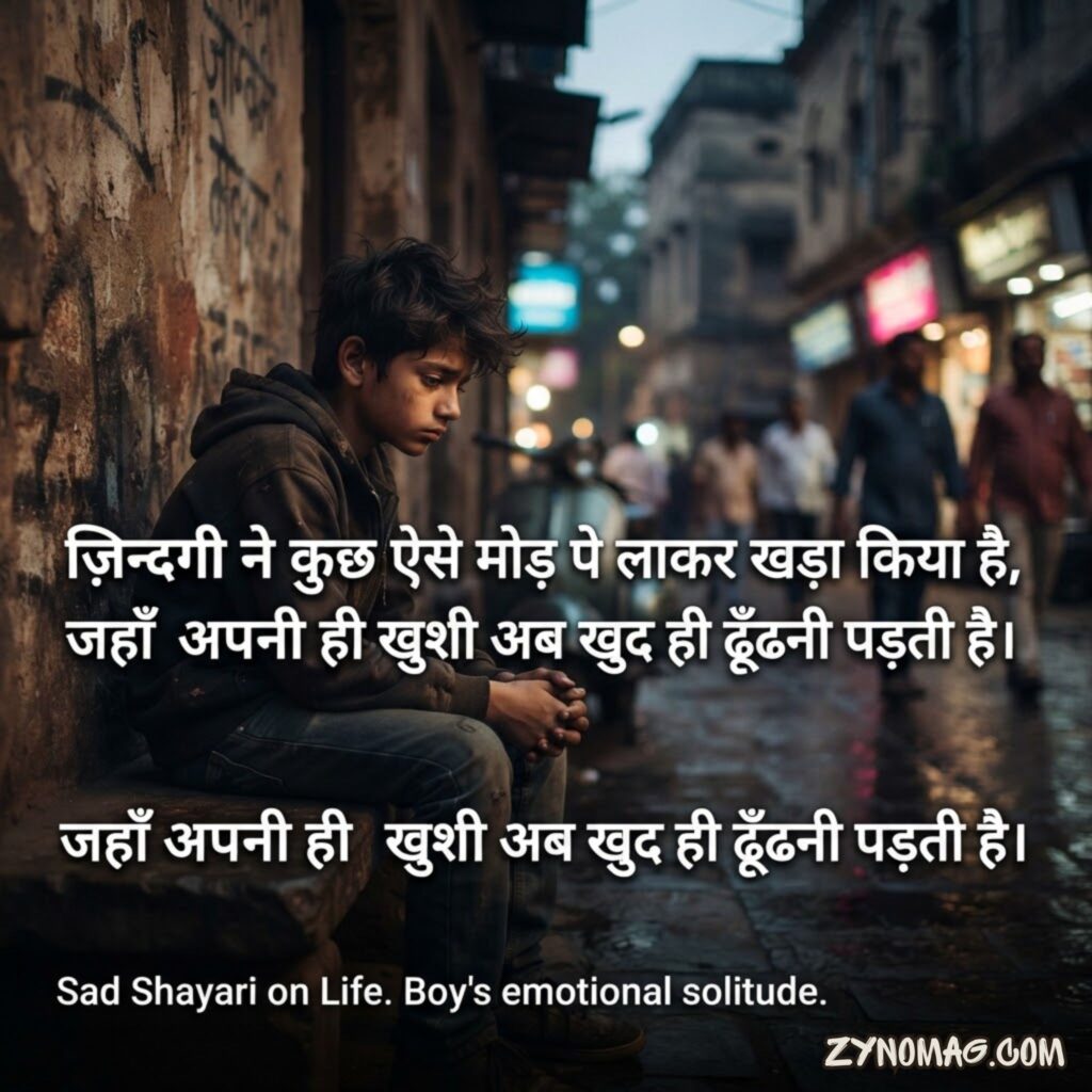 Sad Shayari Life 2 Line for Boy