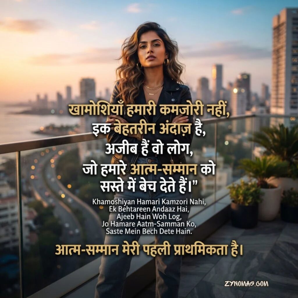 Self Respect Attitude Shayari for Girls