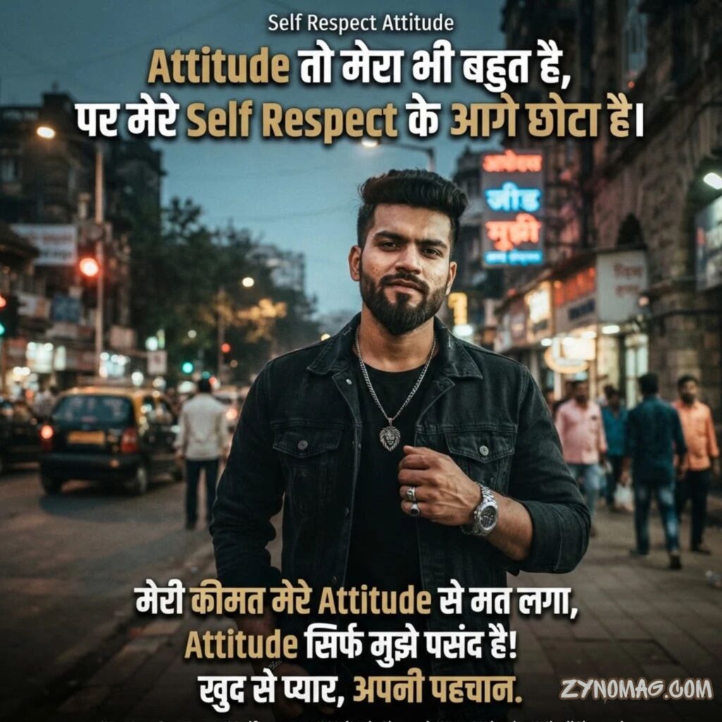 Self Respect Attitude Shayari in Hindi for Boy