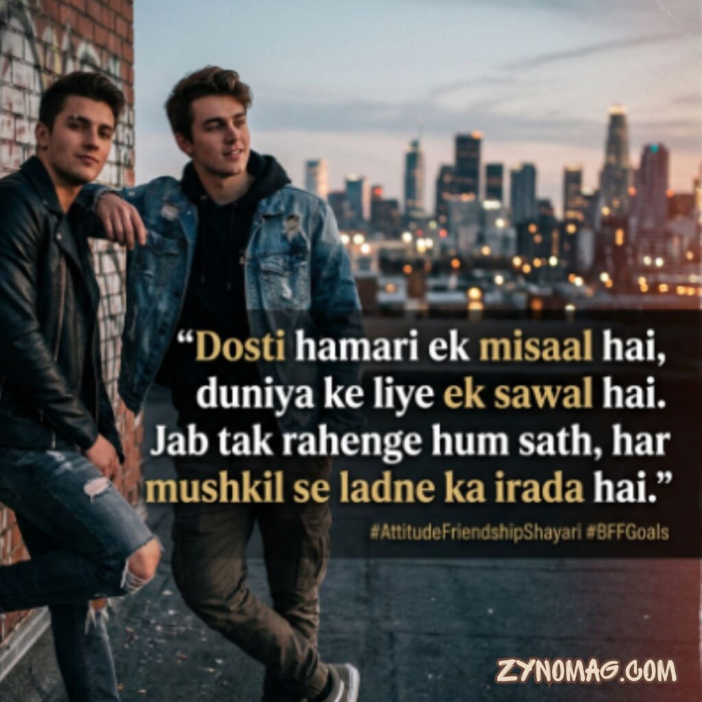 Attitude Friendship Shayari