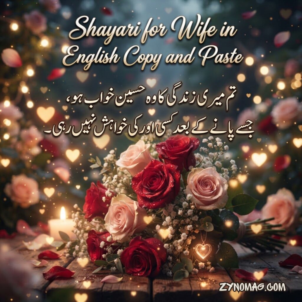 Shayari for Wife in English Copy and Paste