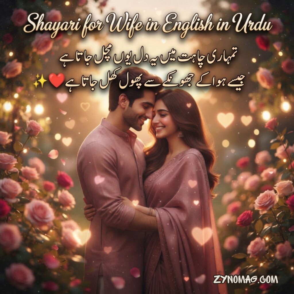 Shayari for Wife in English in Urdu