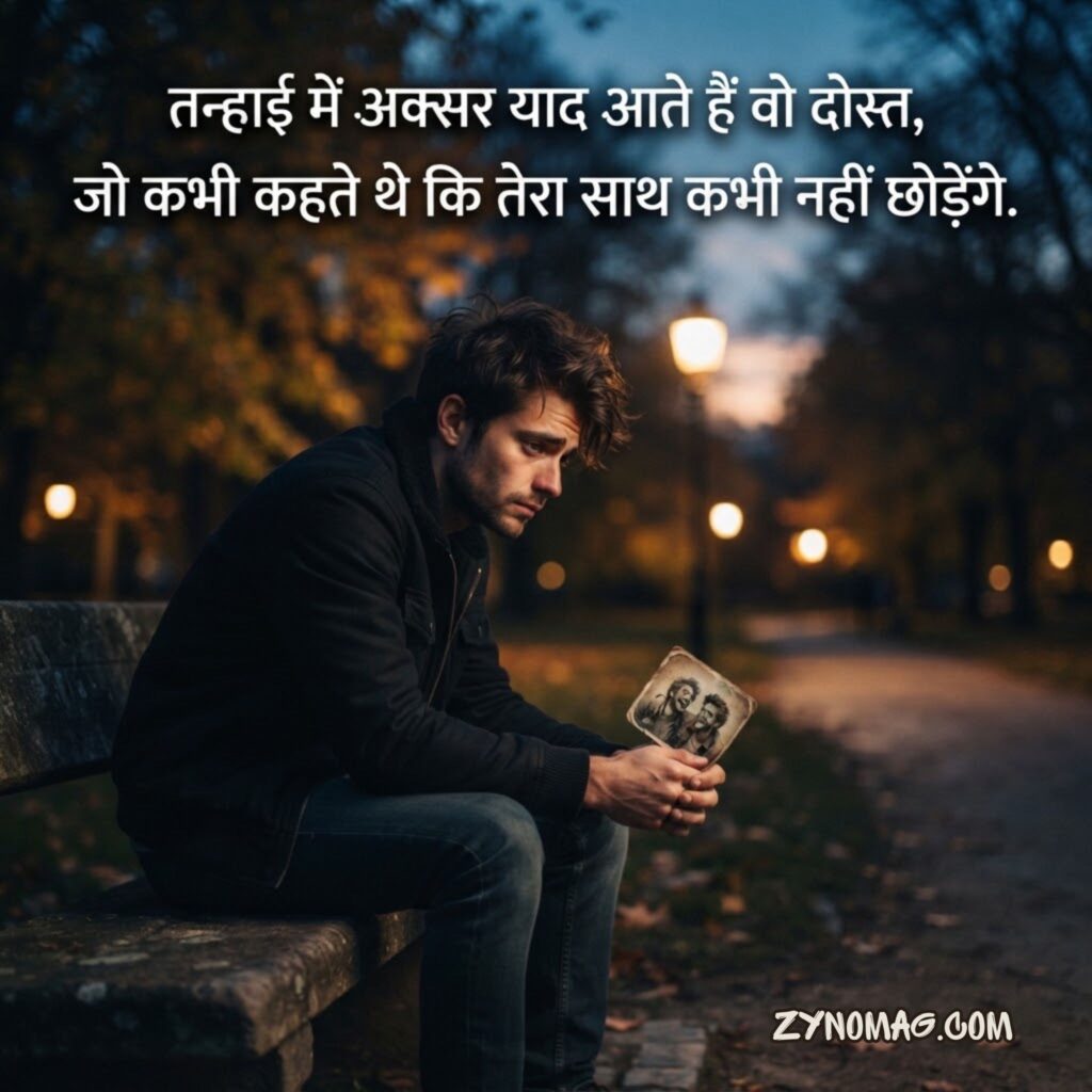 Short & 2 Line Sad Dosti Shayari