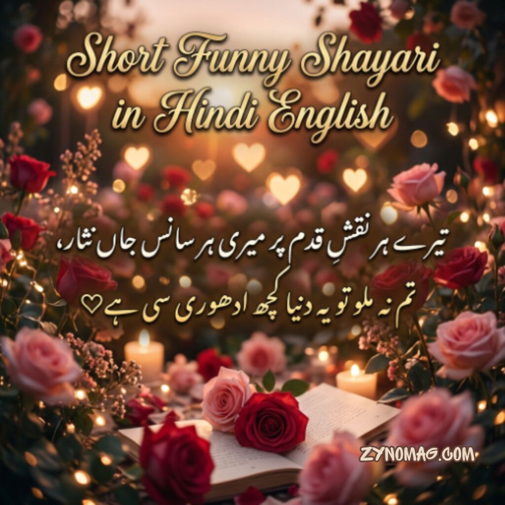 Short Funny Shayari in Hindi English