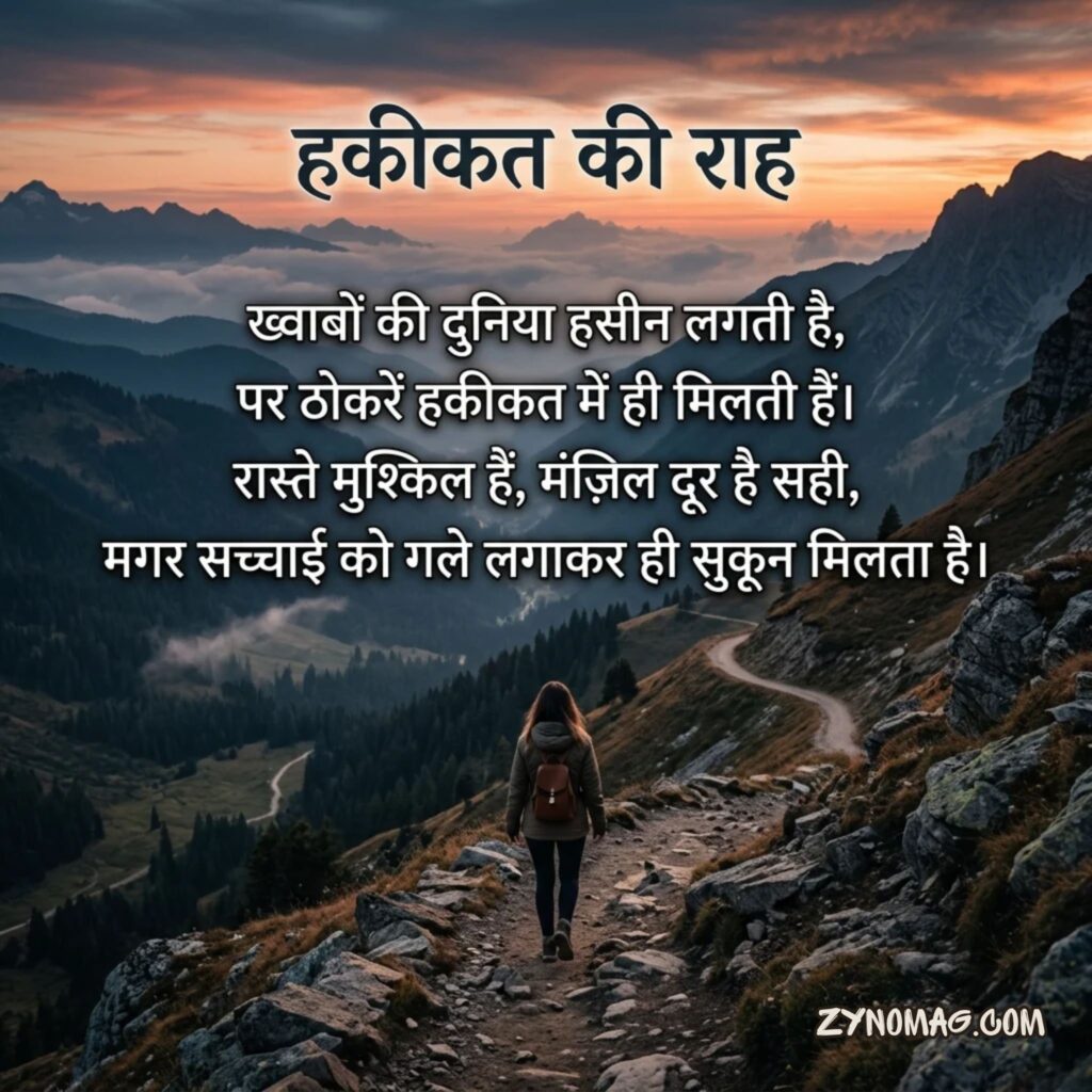Short Reality Quotes in Hindi