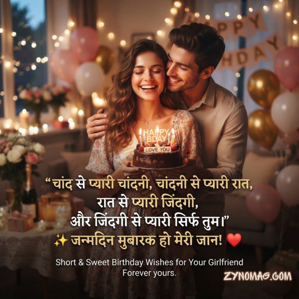 Short and Sweet Birthday Wishes for Your Girlfriend