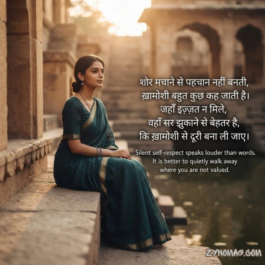 Silent Self Respect Shayari