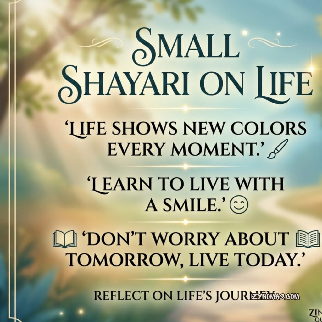 Small Shayari in English on Life (Zindagi Quotes)