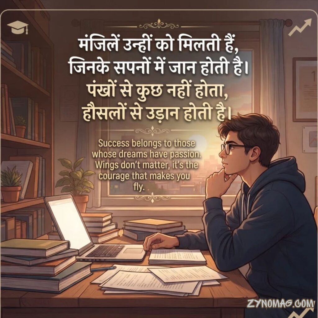 Student Success Motivational Shayari