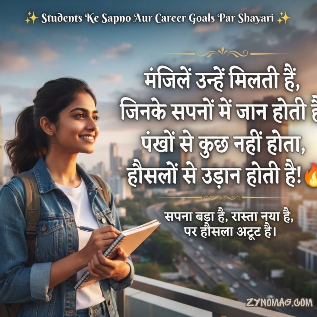 Students Ke Sapno Aur Career Goals Par Shayari