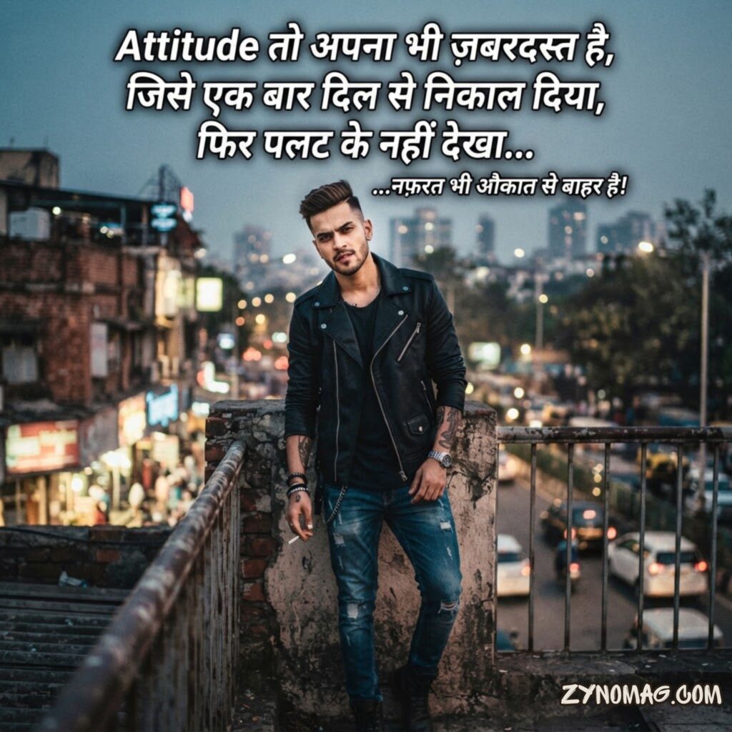 Stylish Attitude Shayari for Boy