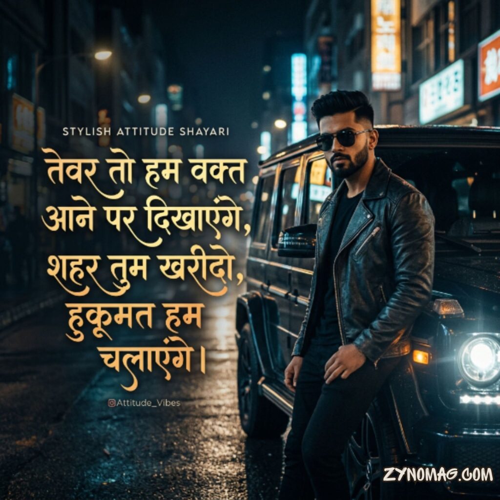 Stylish Attitude Shayari for Instagram
