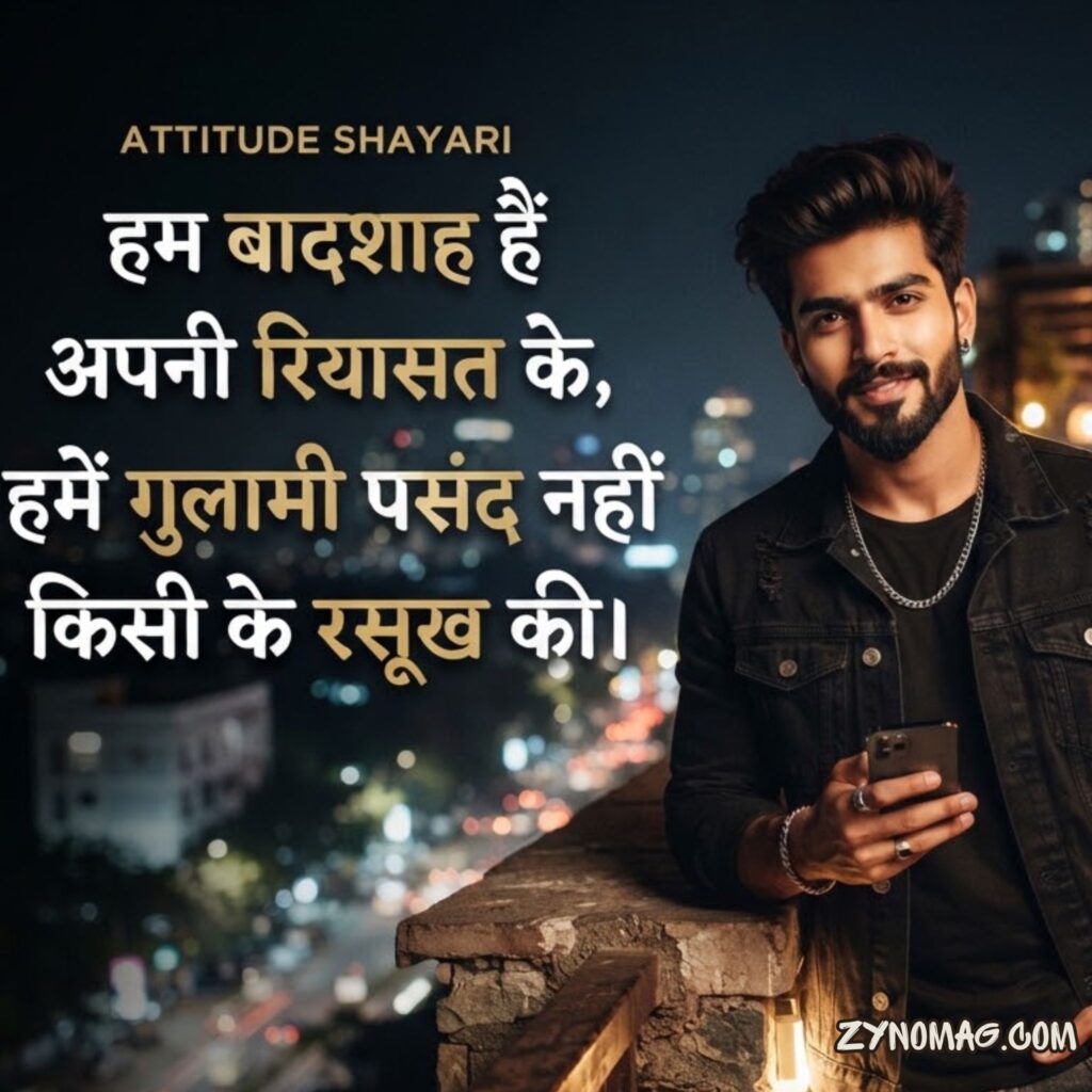 Stylish Shayari Attitude Hindi 2 Line