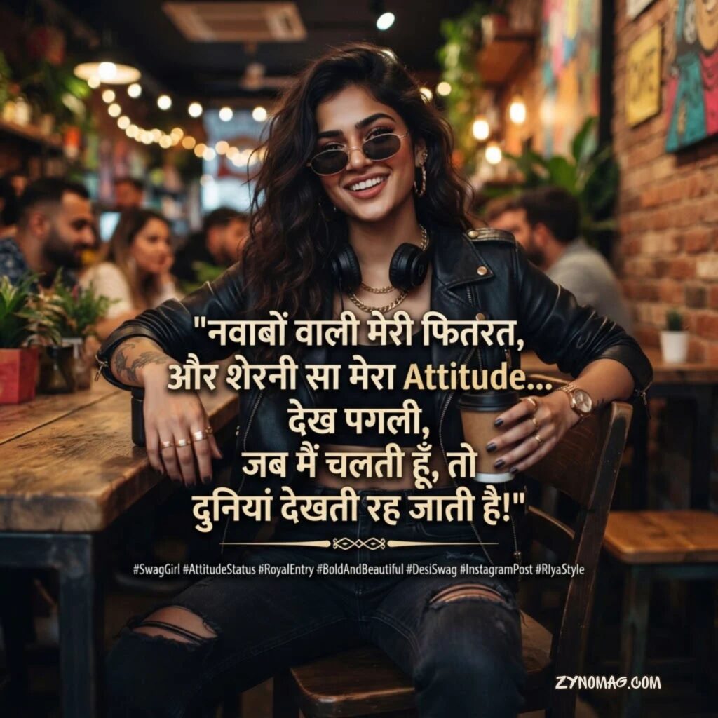 Swag Attitude Status for Girl in Hindi for Instagram