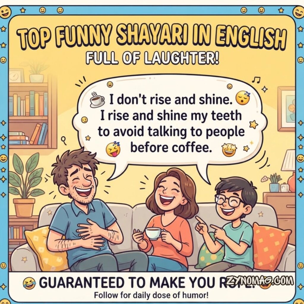 Top Funny Shayari In English Full Of Laughter