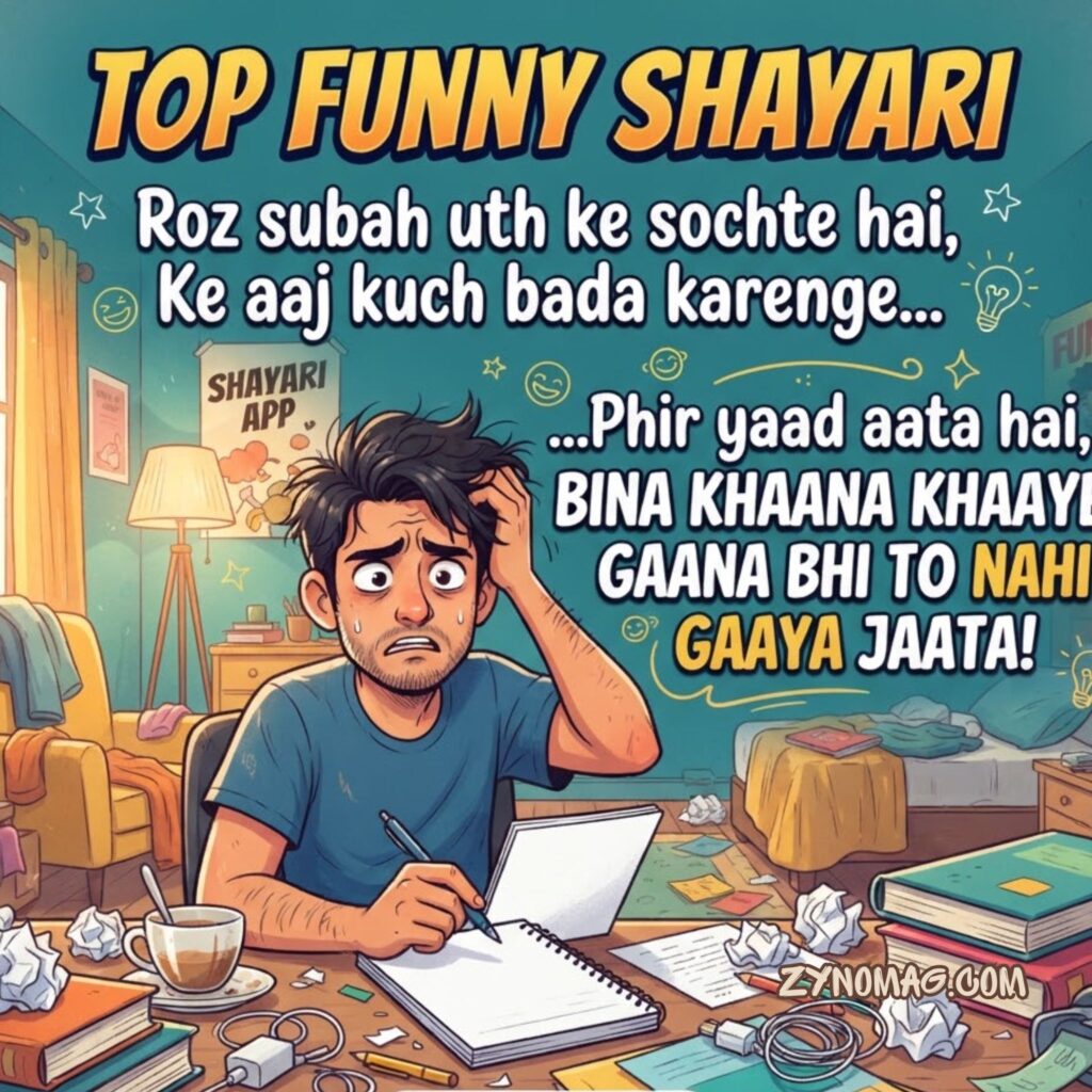 Top Funny Shayari in Roman English Text