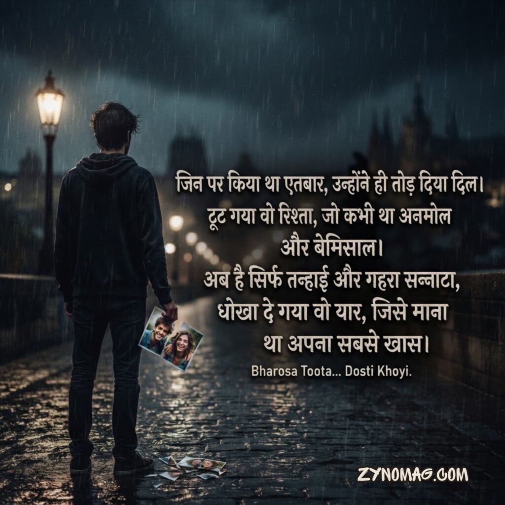 Trust Broken Dosti Shayari