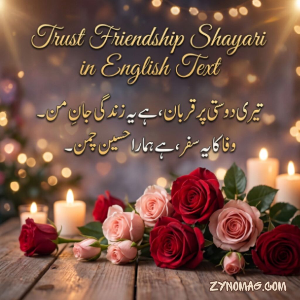 Trust Friendship Shayari in English Text