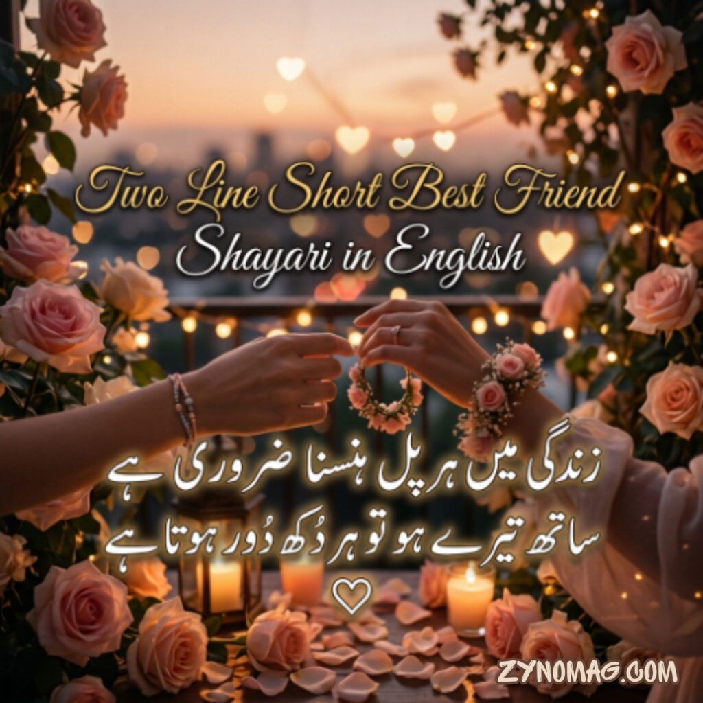 Two Line Short Best Friend Shayari in English