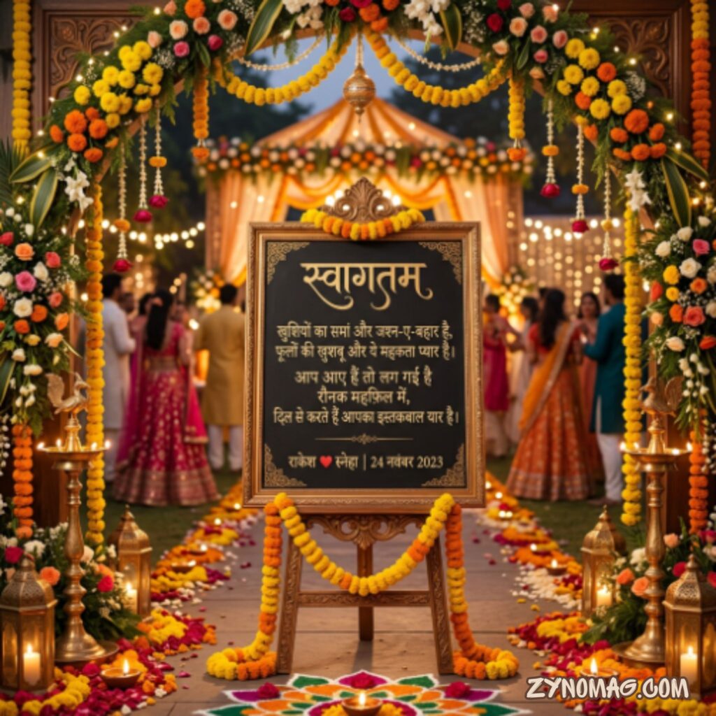 Wedding welcome shayari in Hindi