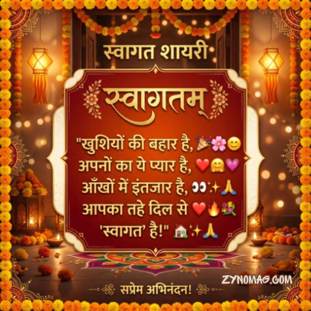 Welcome Shayari in English for chief guest