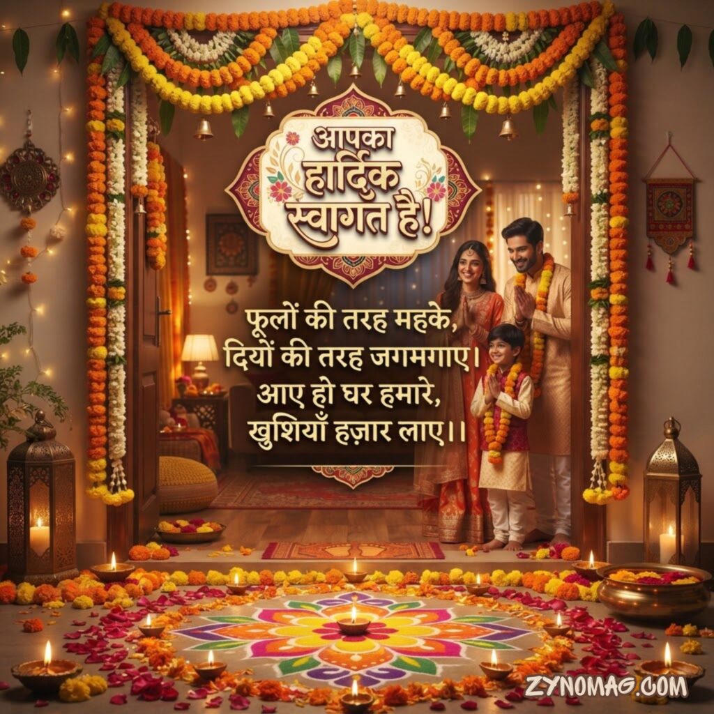 Welcome Shayari in Hindi for Guests (अतिथि के लिए वेलकम शायरी)