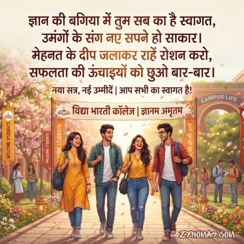 Welcome shayari in hindi for students
