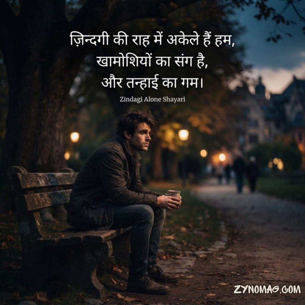 Zindagi Alone Shayari