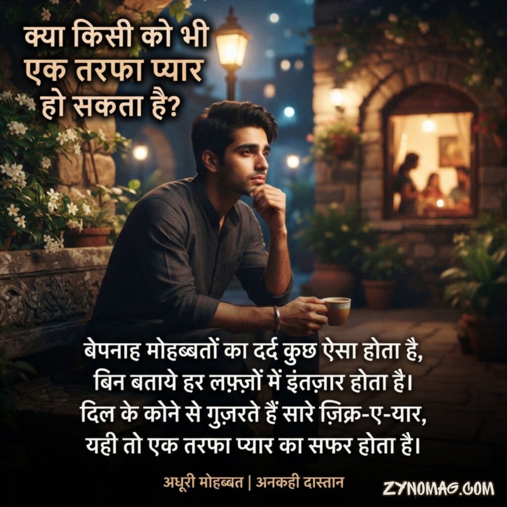 क्या किसी को भी एक तरफा प्यार हो सकता है