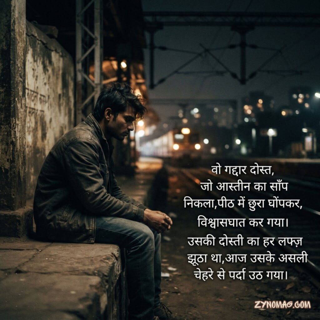 गद्दार दोस्त पर शायरी