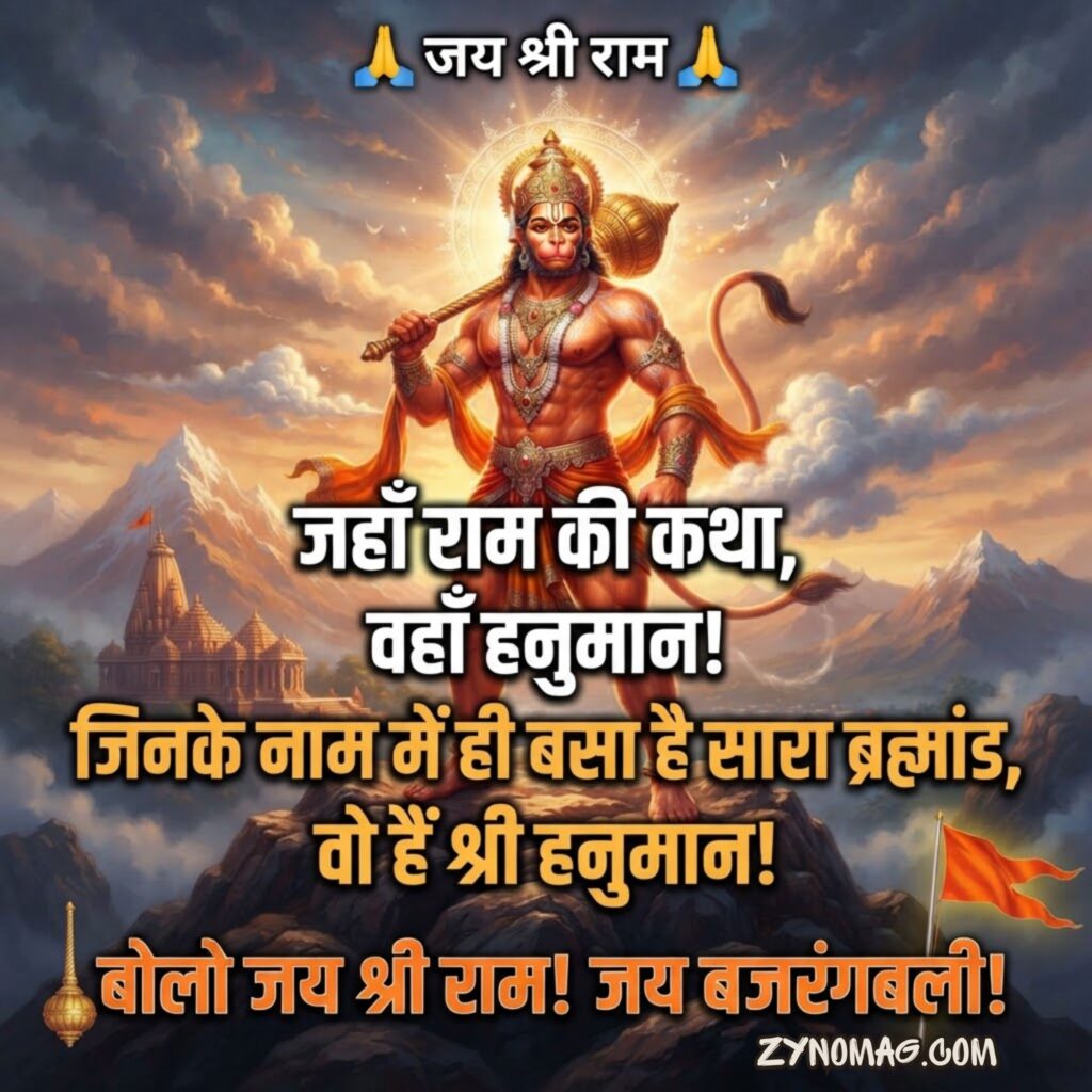 दमदार हनुमान जी शायरी हिन्दी में