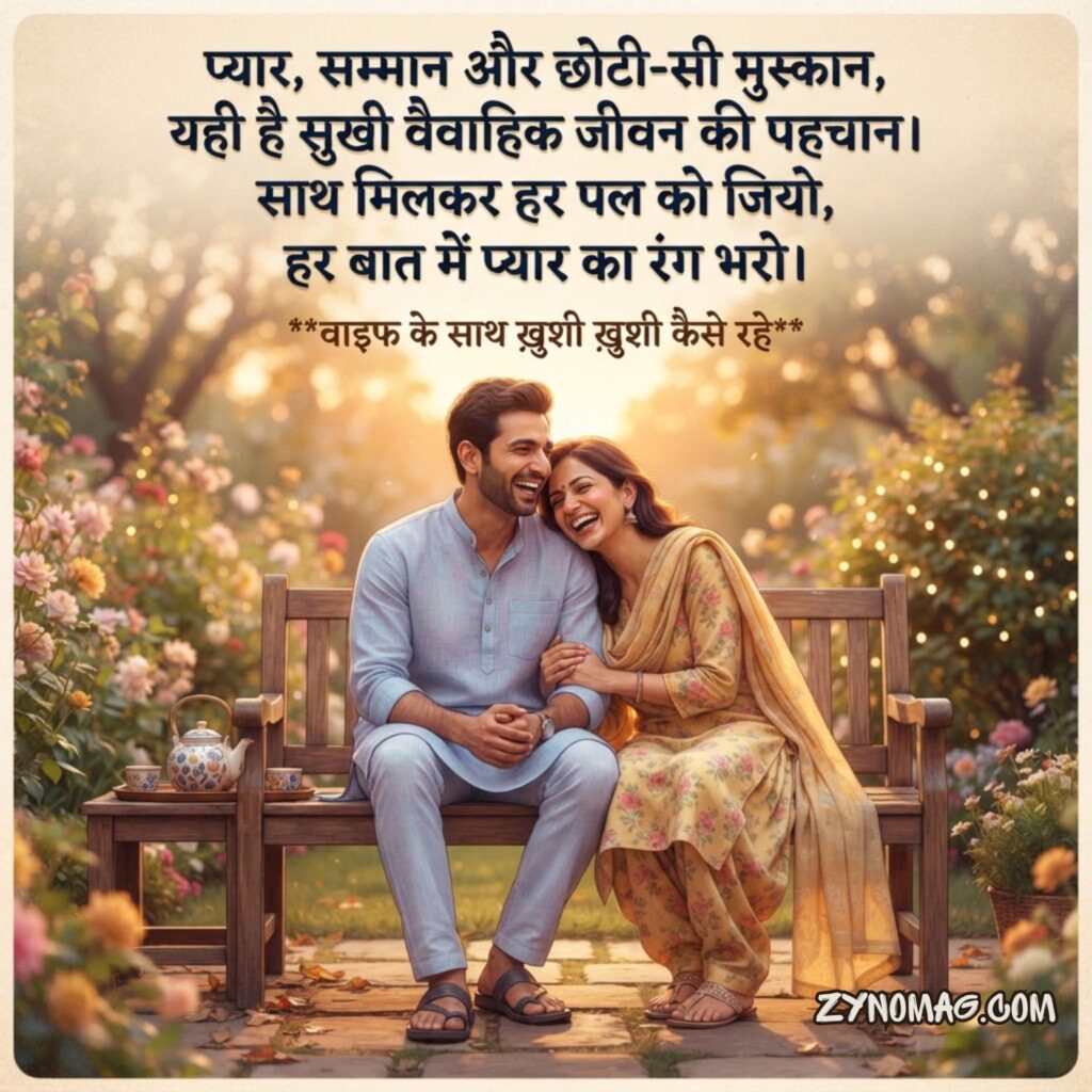 वाइफ के साथ ख़ुशी ख़ुशी कैसे रहे