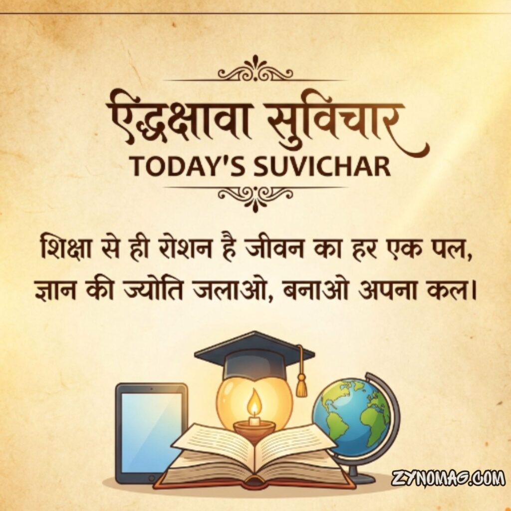 शिक्षा आज का सुविचार