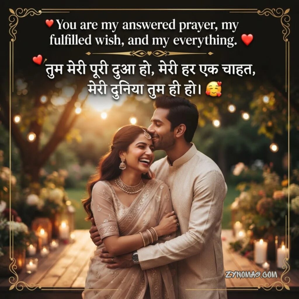 2 Line Shayari for Husband in English in Hindi with Emoji