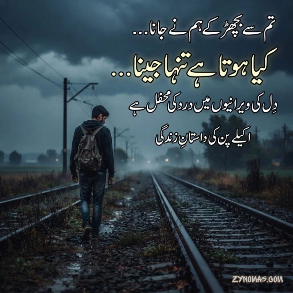 Akelepan Zindagi Dard Bhari Shayari