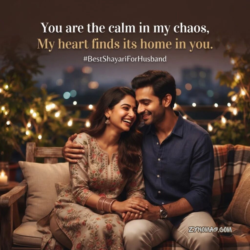 Best 2 Line Shayari for Husband in English