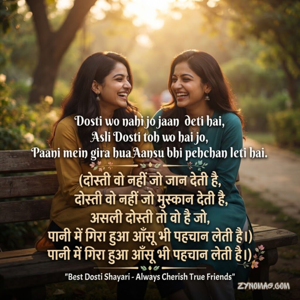 Best Dosti Shayari in Hindi