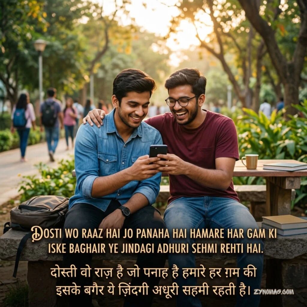 Two Lines Friendship Poetry for SMS