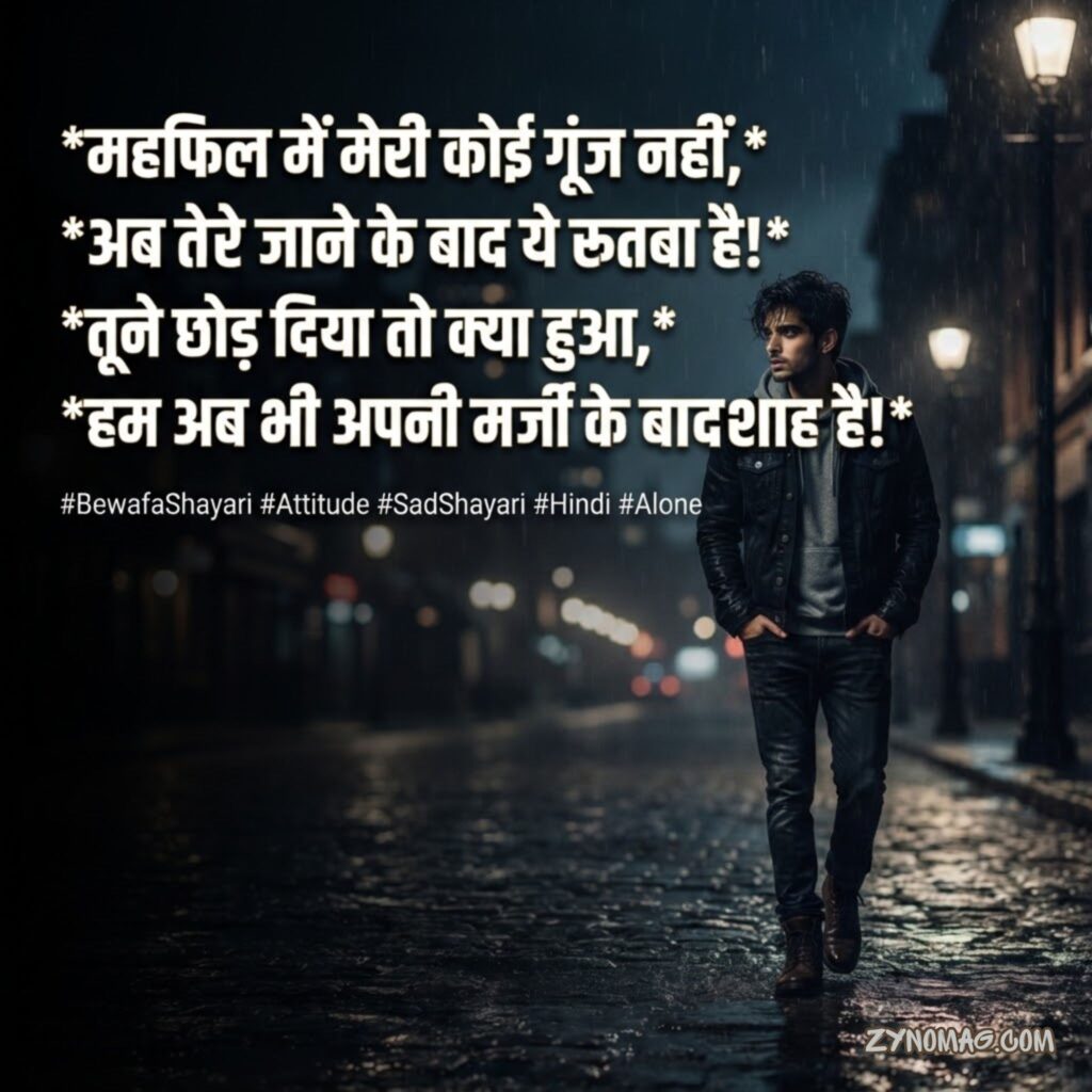 Bewafa Shayari in Hindi Attitude