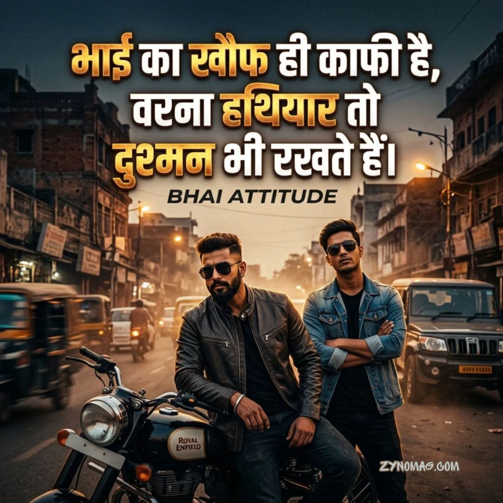 Bhai Attitude Shayari