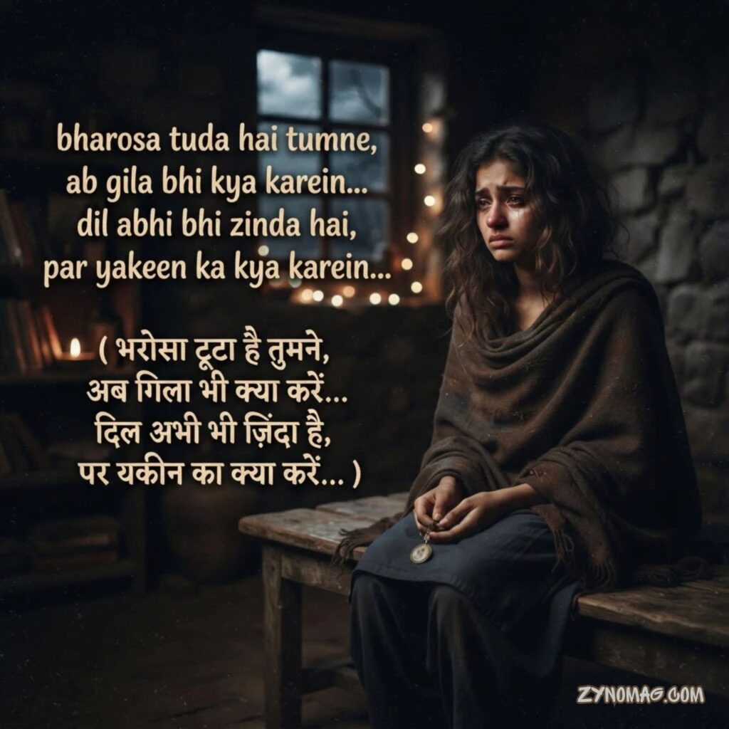 Bharosa todne wali shayari in hindi for girl