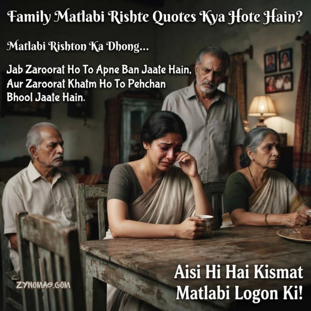 Family Matlabi Rishte Quotes Kya Hote Hain?