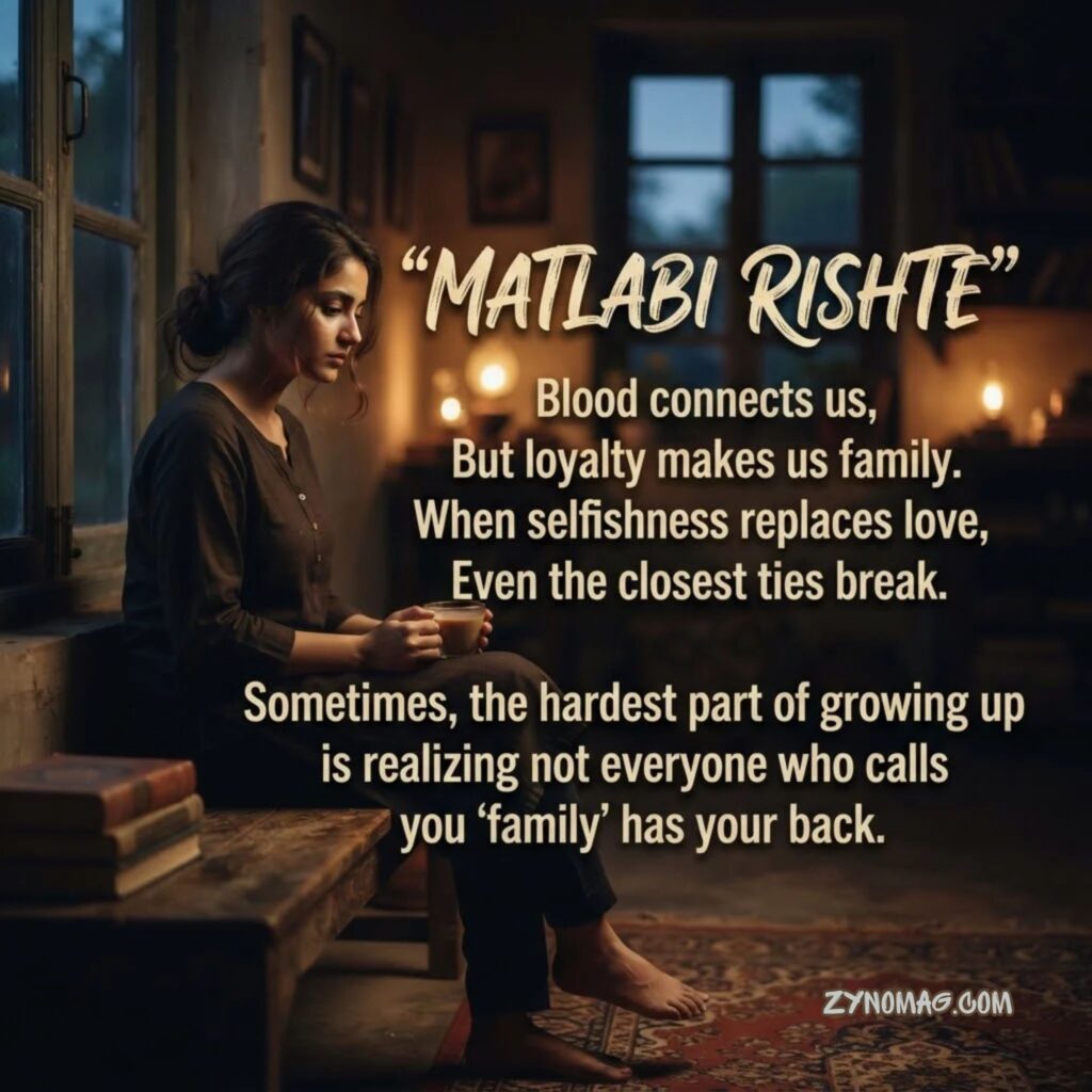 Family Matlabi Rishte Quotes in English