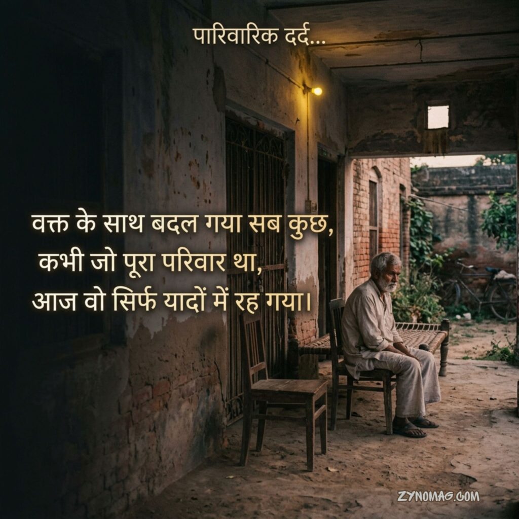 Family Sad Shayari In Hindi