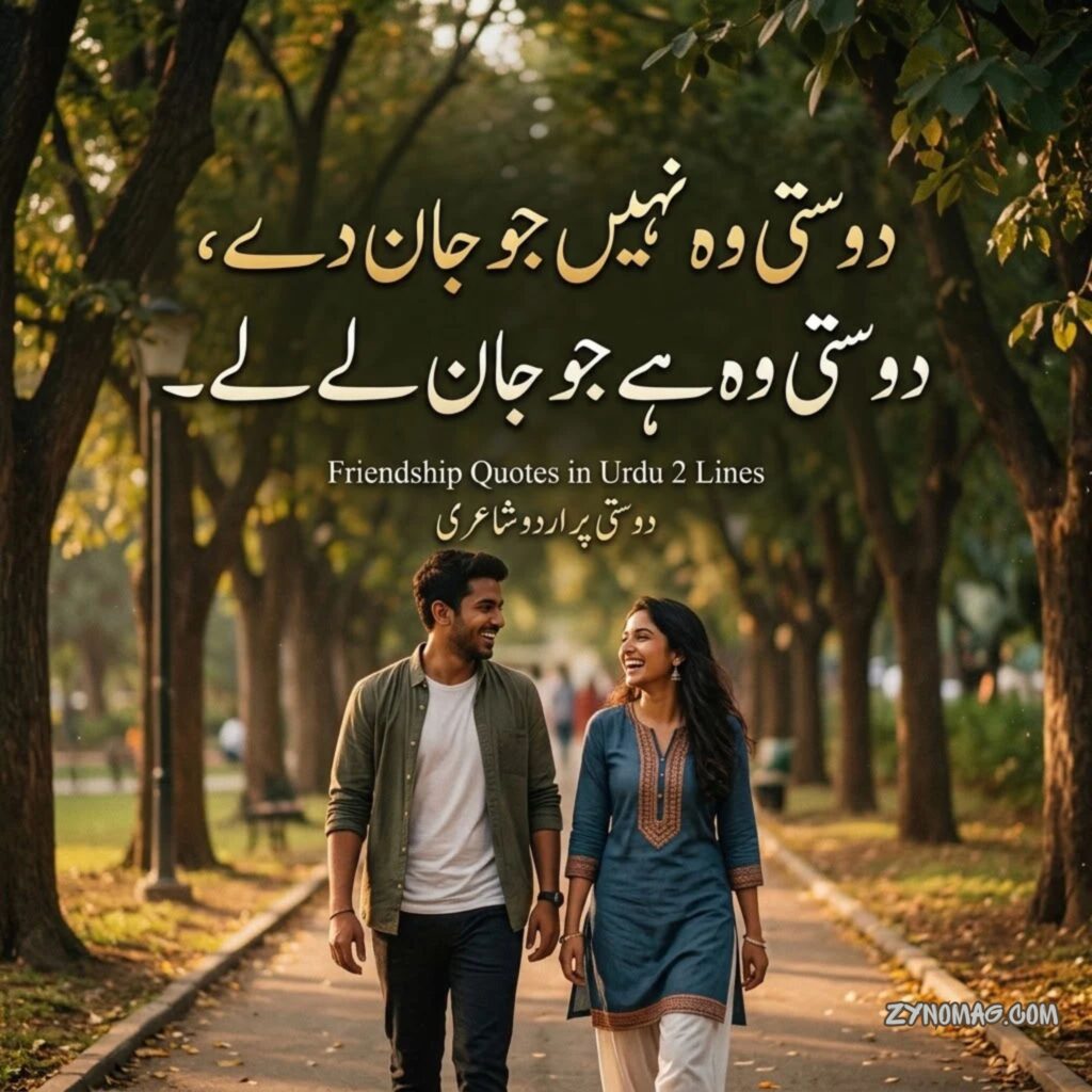 Friendship Quotes in Urdu 2 Lines