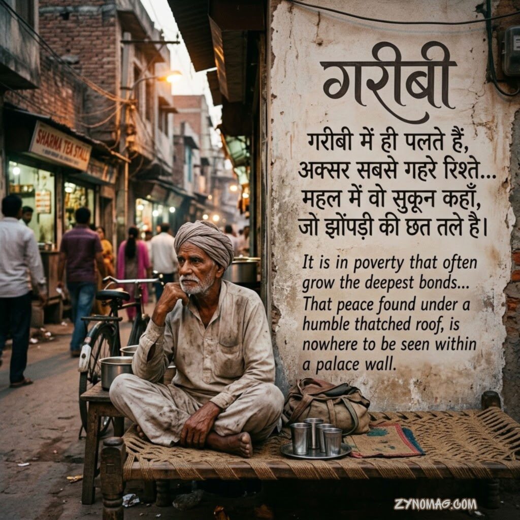 Garibi Shayari in Hindi English