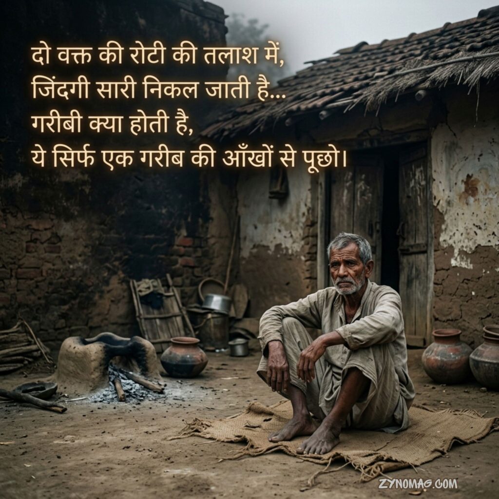 Garibi Shayari in Hindi Text