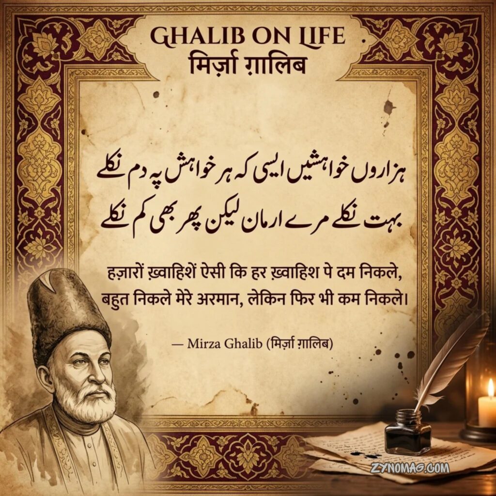 Ghalib Shayari on Life