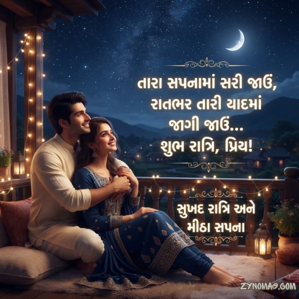 Good Night Shayari Gujarati Love